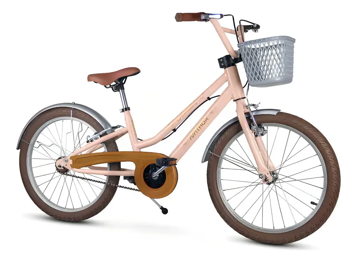 BICICLETA ARO 20 ANTONELLA FEM ROSA / MARROM